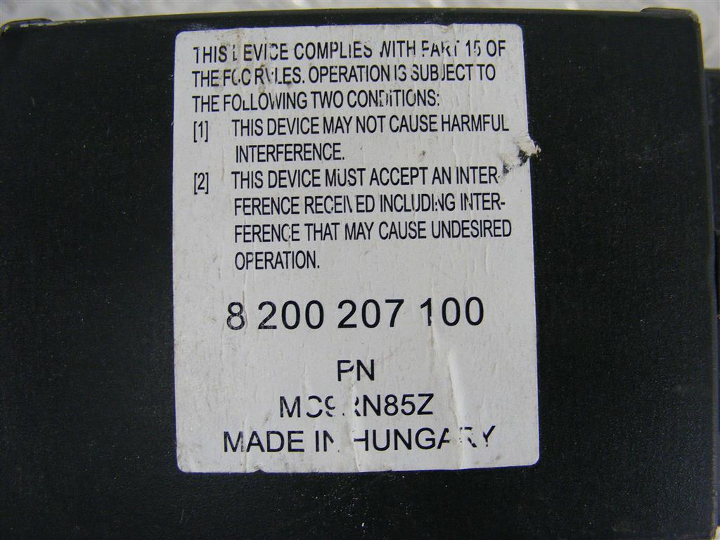 CD-чейнджер Renault Espace 4 (2003-2010) 8200207100