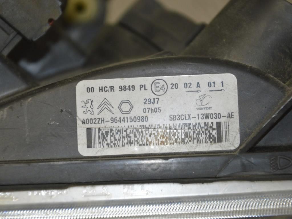 Фара левая Peugeot Partner (2002-2012) 9644150980