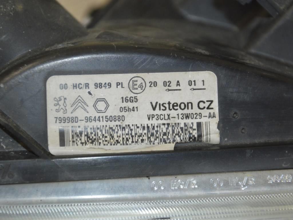 Фара правая Peugeot Partner (2002-2012) 9644150880