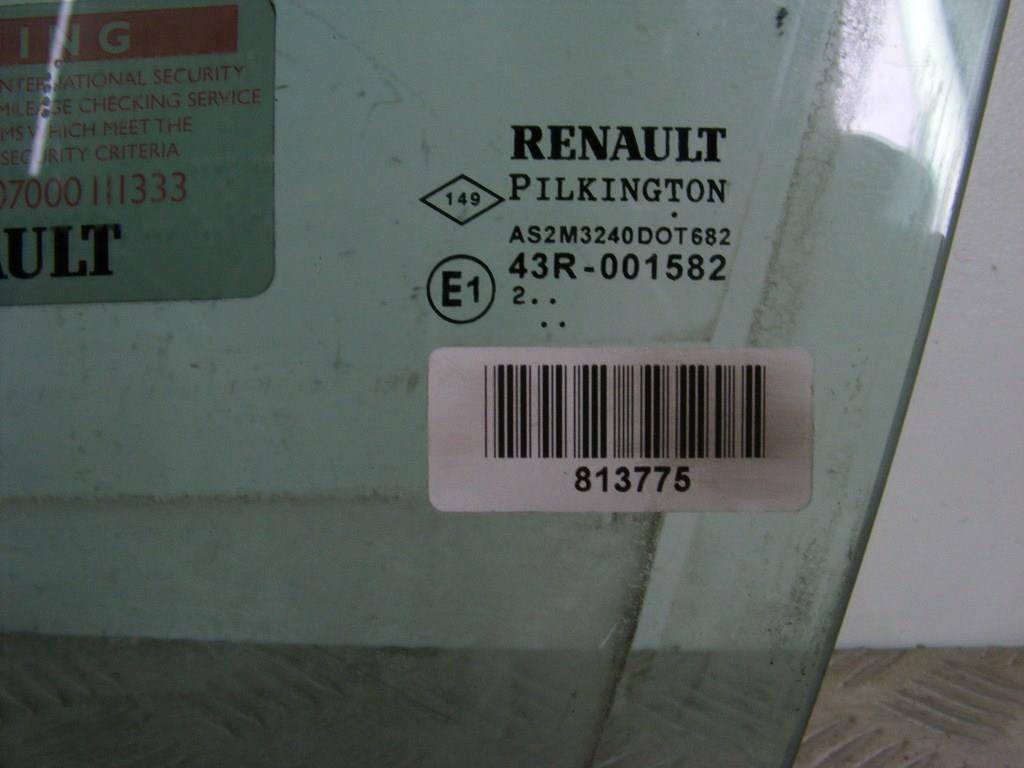 Стекло двери передней левой Renault Laguna 2 (2001-2007)