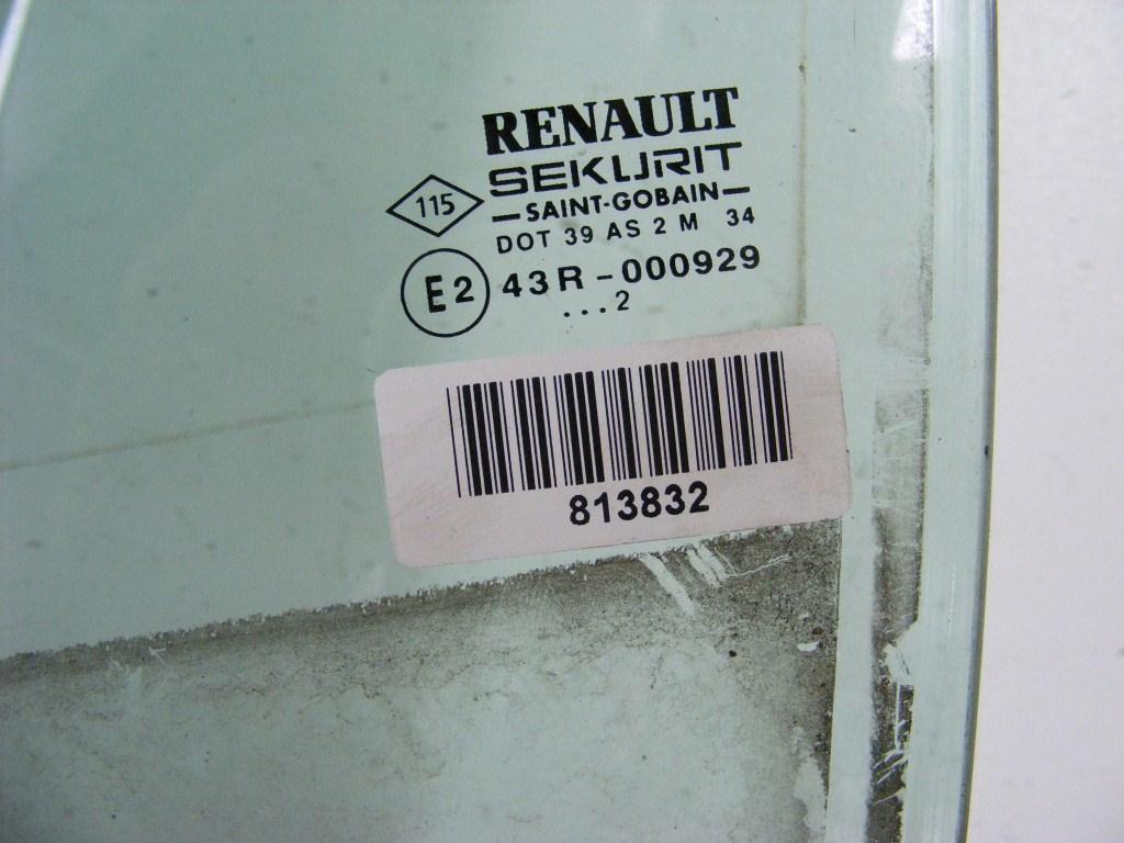 Стекло двери задней левой Renault Laguna 2 (2001-2007)