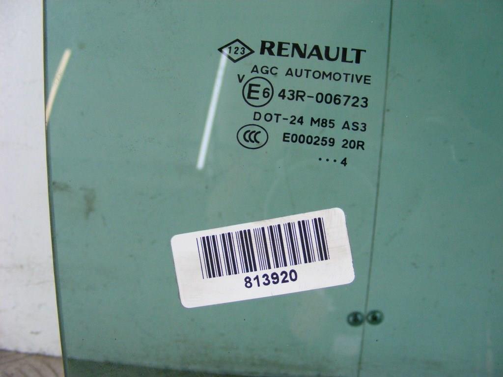 Стекло двери задней правой Renault Scenic 3 (2008-2015)