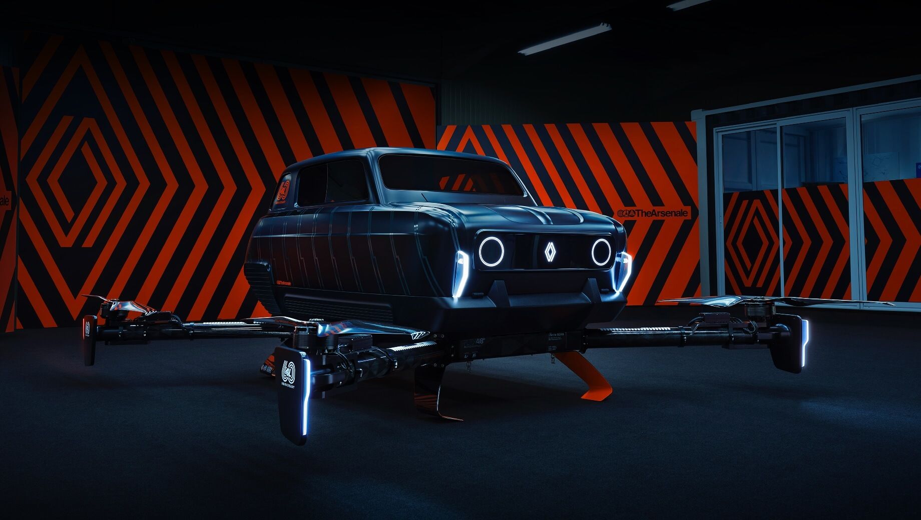 Необычный квадрокоптер от Рено